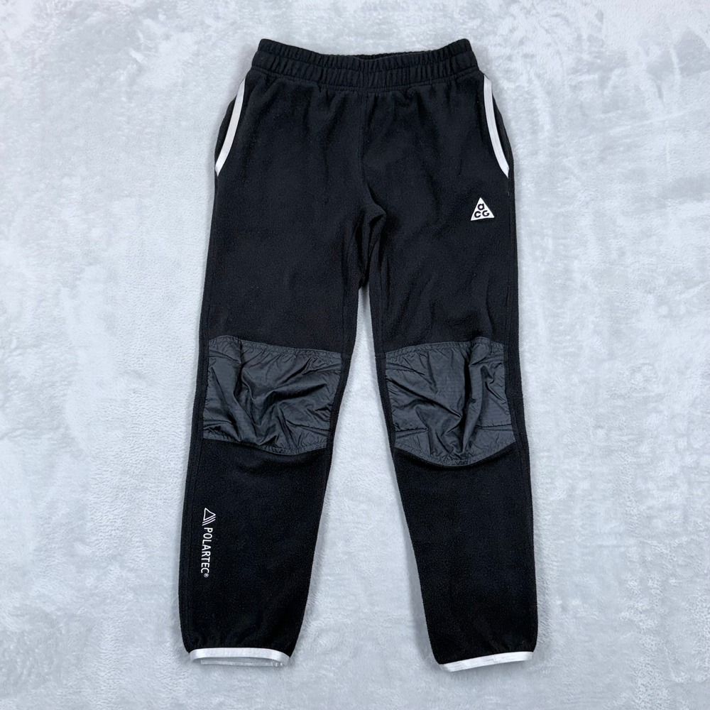 Nike ACG Wolf Tree Polartec Fleece Pants Big Kids Boys Medium Black Joggers